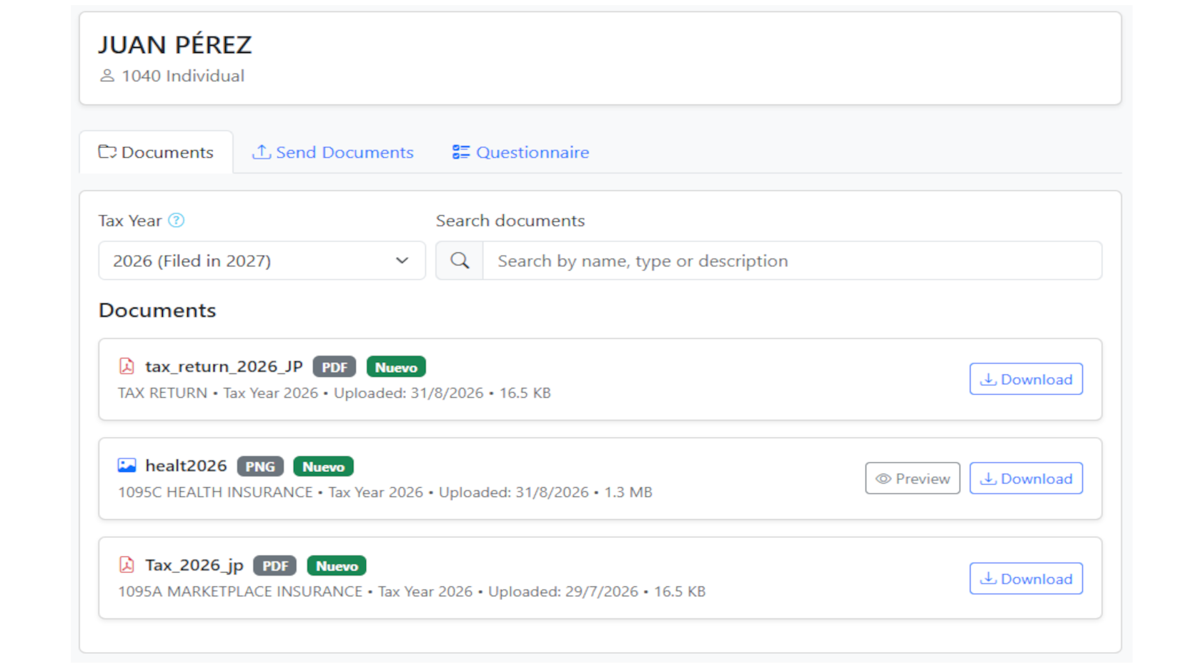 Document view